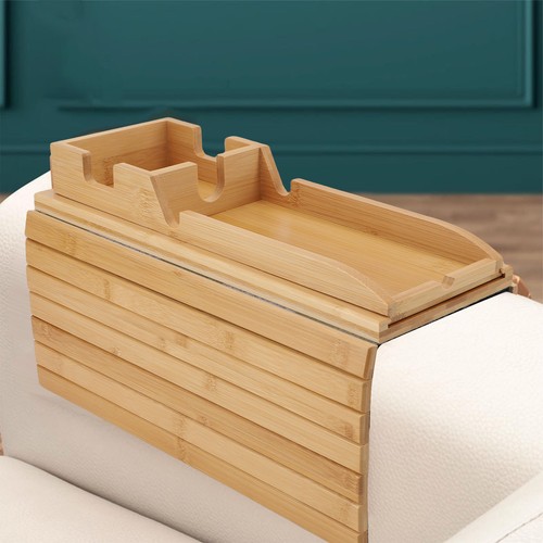 Wood sofa arm tray - wood, foldable
