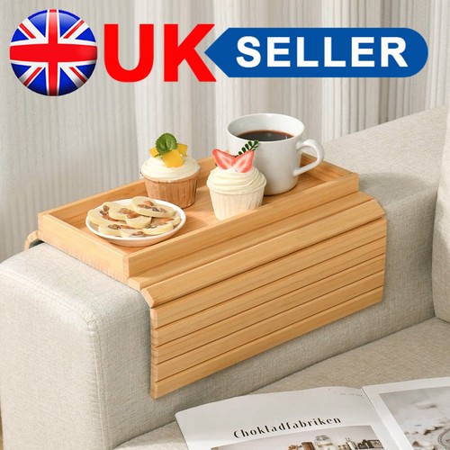 Bamboo sofa armrest tray - tray,