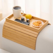 Arm Rest Organiser Tray Bamboo
