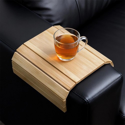 Flexible wooden sofa - arm, tray