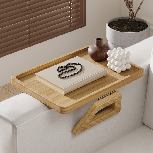 Portable bamboo couch arm - bamboo,