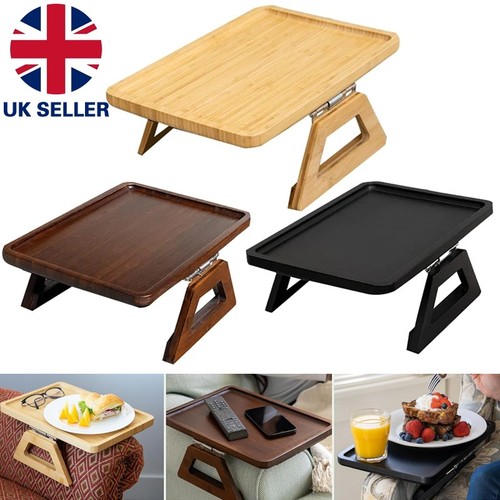 Wooden sofa arm rest tray - wooden,