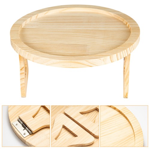 Round wooden foldable sofa - wooden,