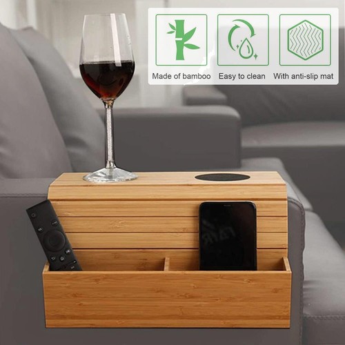Foldable wooden sofa arm - wooden, tray