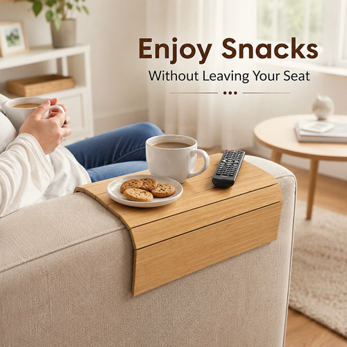 Flexible wooden sofa - wooden, arm