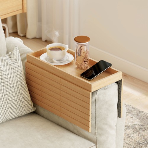 Homcom bamboo sofa arm - homcom,